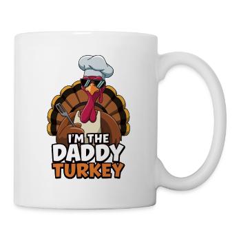 Papa Dinde Thanksgiving - Mug blanc - blanc - Droite