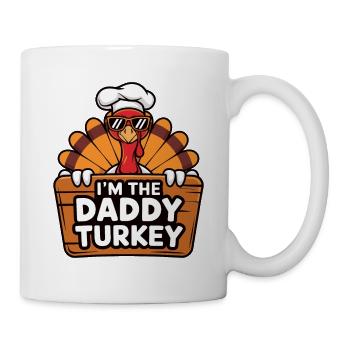 Papa Dinde Thanksgiving - Mug blanc - blanc - Droite
