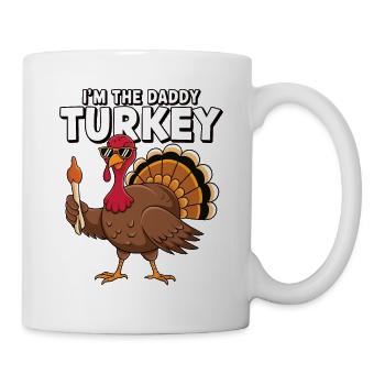 Papa Dinde Thanksgiving - Mug blanc - blanc - Droite
