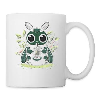 Mothman Bubble Tea - Tasse - Weiß - Rechts