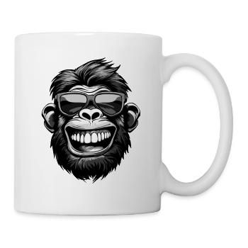 Monkey Head Funny Party - Mug - white - Right