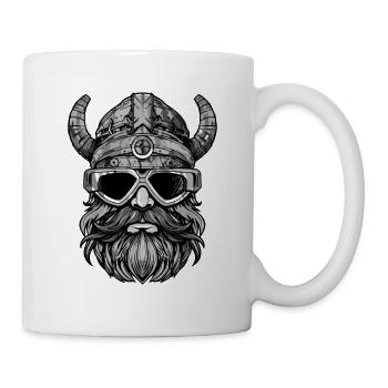 Viking Head Party Warrior - Mug - white - Right