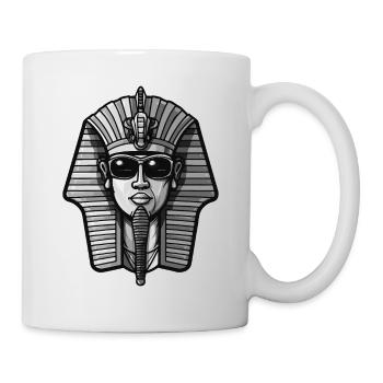 Pharaon mort Hipster Cool Party - Mug blanc - blanc - Droite