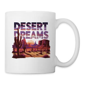Desert Dreams Wüste Sand Sandwüste für einen - Tasse - Weiß - Rechts