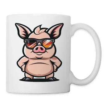 pig animal - Mug - white - Right