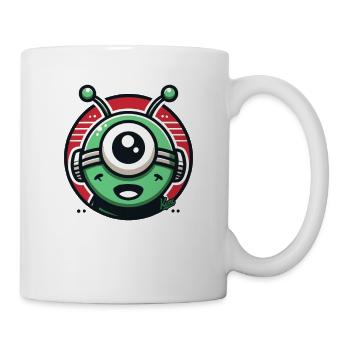 Freundlicher Alien-Cyclops - Tasse - Weiß - Rechts