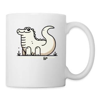 Lustiger Krokodil-Freund - Tasse - Weiß - Rechts