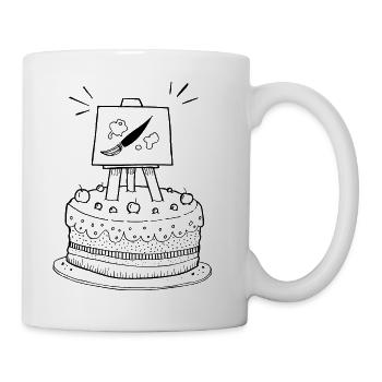 Tag der Kunst - Tasse - Weiß - Rechts