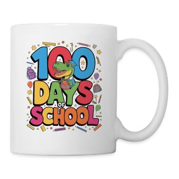 100e jour d’école 100 jour d’école des enfants - Mug blanc - blanc - Droite