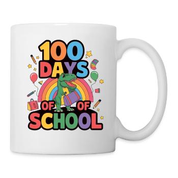 100e jour d’école 100 jour d’école des enfants - Mug blanc - blanc - Droite