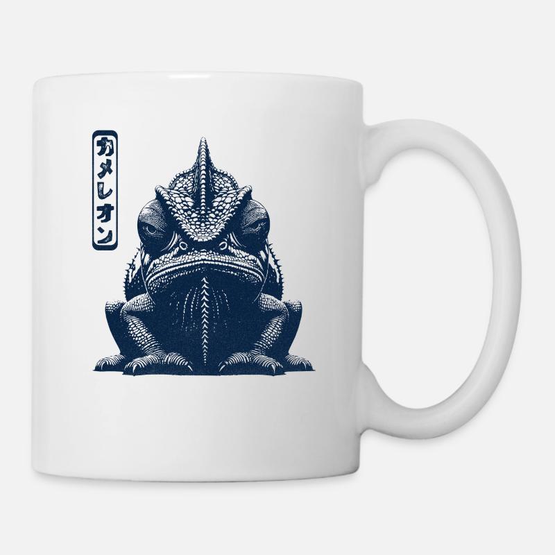 Mürrisches Chamäleon - Tasse - Weiß