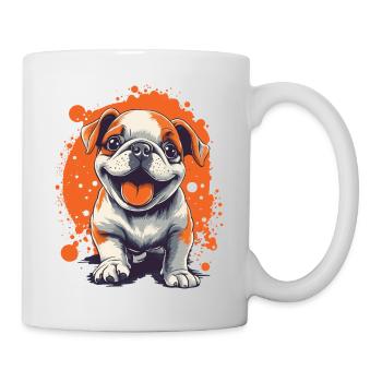 English Bulldog Puppy Funny Dog Dogs - Mug - white - Right