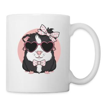 Meerschweinchen Liebe Love - Tasse - Weiß - Rechts