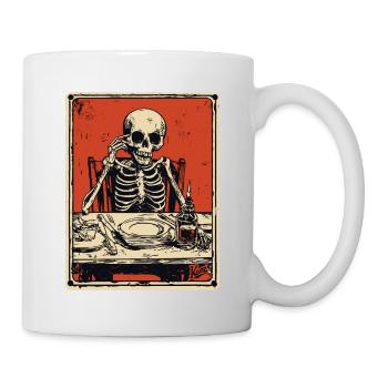 Bon Appetit Squelette - Mug blanc - blanc - Droite