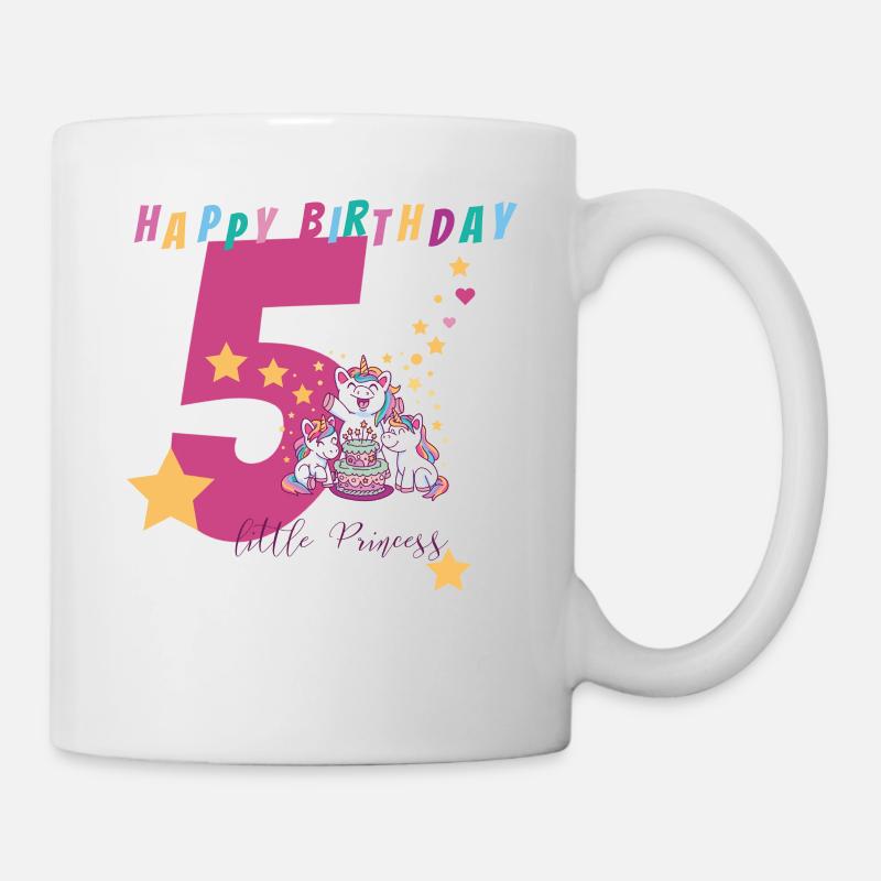 5th Birthday - Mug - white