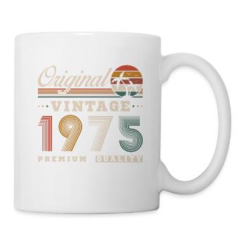 1975 Vintage Retro Geburtstagsgeschenk - Tasse - Weiß - Rechts