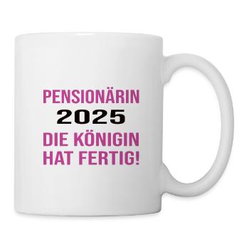 Rente 2025 Retraité 2025 Rente 2025 - Mug blanc - blanc - Droite