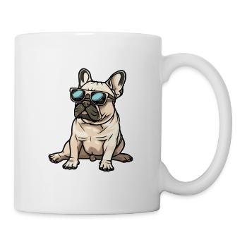 Chien bouledogue français - Mug blanc - blanc - Droite