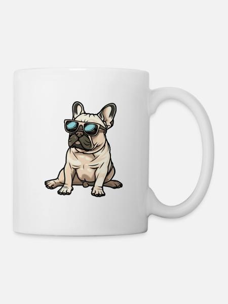 Chien bouledogue français - Mug blanc - blanc