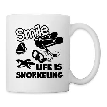 Life Is Snorkeling - Mug - white - Right