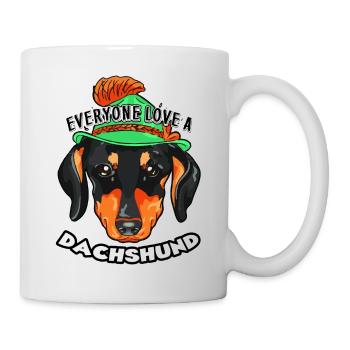 Everyone Love A Love Dachshund - Mug - white - Right