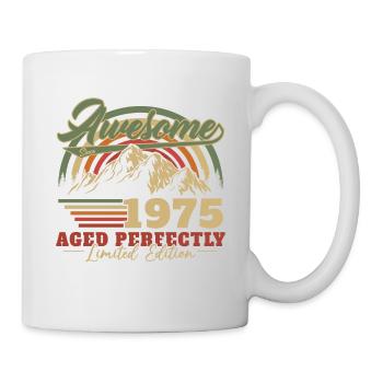 1975 Vintage Retro Geburtstagsgeschenk - Tasse - Weiß - Rechts