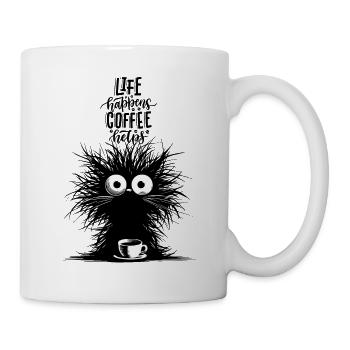 Coffee Cat Office Cat Mom Colleague Meow Funny - Mug - white - Right