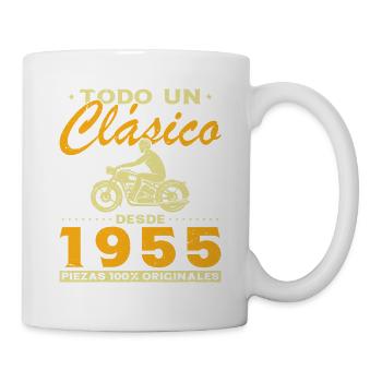 Biker A Classic Born In 1955 - Mug - white - Right