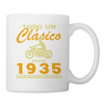 Biker A Classic Born In 1935 - Mug - white - Right