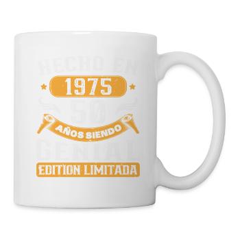 50 Años Regalo de Cumpleaños Mujer Hecha In 1975 - Mug - white - Right