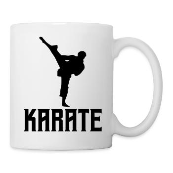 Karate - Tasse - Weiß - Rechts
