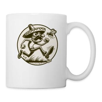 Grenouille mexicaine au sombrero - Mug blanc - blanc - Droite