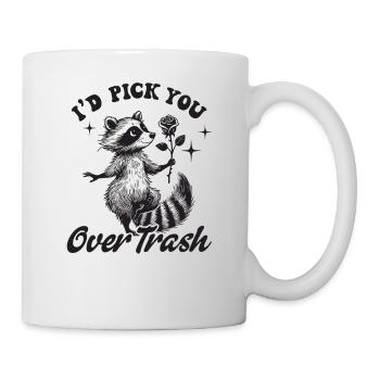 Valentinstag Geschenk Opossum Lustig Ironisch - Tasse - Weiß - Rechts