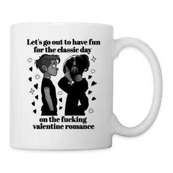 de Saint-Valentin romance drôle - Mug blanc - blanc - Droite
