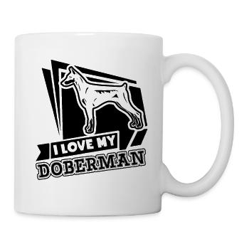 Love My Doberman Pinscher - Mug - white - Right