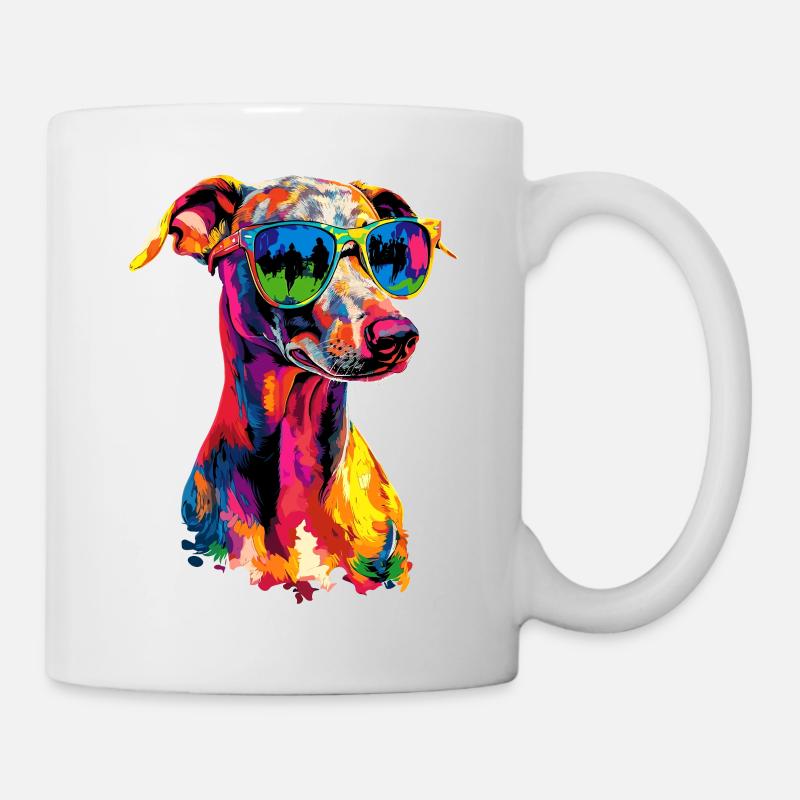 Windhund Hundeliebhaber Jagdhund Liebe Greyhound - Tasse - Weiß