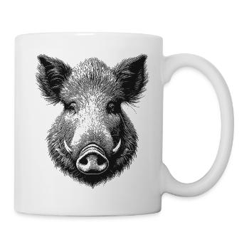 Wild boar - Mug - white - Right