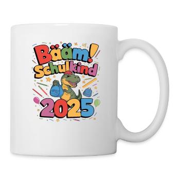 Schulkind 2025 Einschulung Schulanfang - Tasse - Weiß - Rechts
