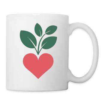 Umweltschutz Statement Natur Liebe Pflanzen - Tasse - Weiß - Rechts
