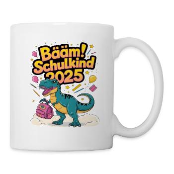 Schulkind 2025 Einschulung Schulanfang - Tasse - Weiß - Rechts