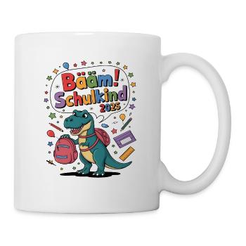 Schulkind 2025 Einschulung Schulanfang - Tasse - Weiß - Rechts