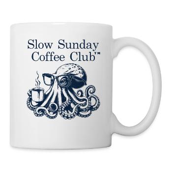 Slow Sunday Octopus Coffee - Tasse - Weiß - Rechts