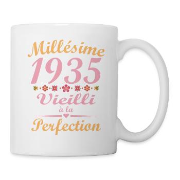 Vintage 1935 Vintage Anniversary Gift - Mug - white - Right