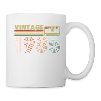 1985 Vintage Retro Geburtstagsgeschenk - Tasse - Weiß - Rechts