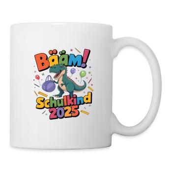 Schulkind 2025 Einschulung Schulanfang - Tasse - Weiß - Rechts
