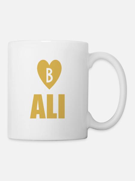 Goldenes Bali T Shirt - Tasse - Weiß
