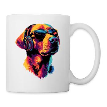 Labrador Retriever Chien Amour Jeunes Labradors mignons - Mug blanc - blanc - Droite