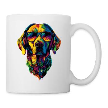 Labrador Retriever Chien Amour Jeunes Labradors mignons - Mug blanc - blanc - Droite