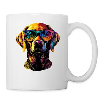 Labrador Retriever Chien Amour Jeunes Labradors mignons - Mug blanc - blanc - Droite