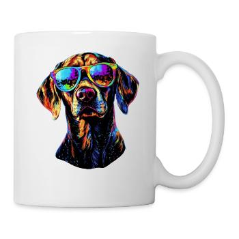 Labrador Retriever Chien Amour Jeunes Labradors mignons - Mug blanc - blanc - Droite